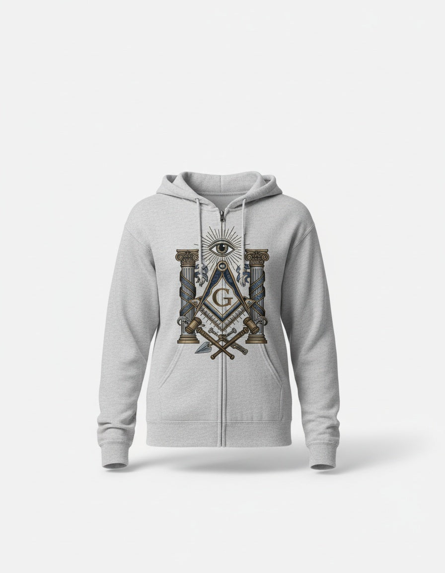 MasonView | Classic Unisex Zip Hoodie Gildan 18600
