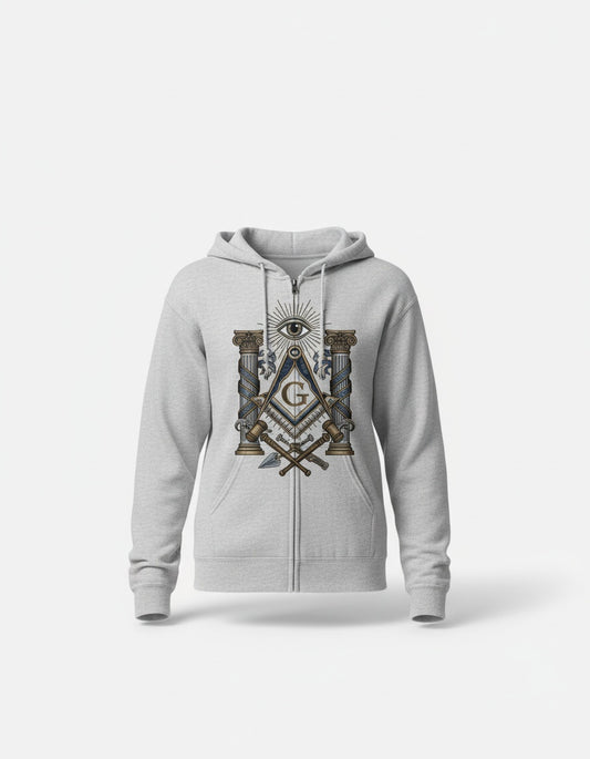 MasonView | Classic Unisex Zip Hoodie Gildan 18600