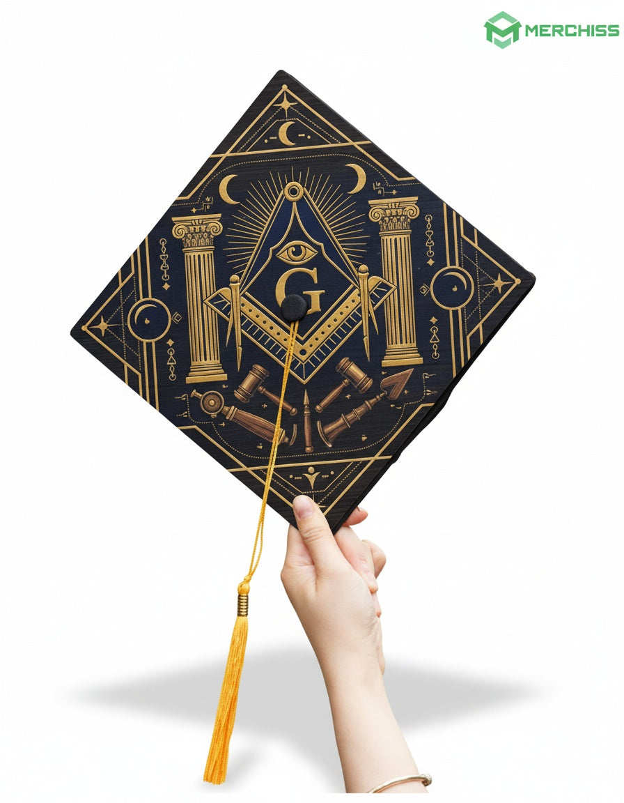 MasonView | Wooden Graduation Cap Topper