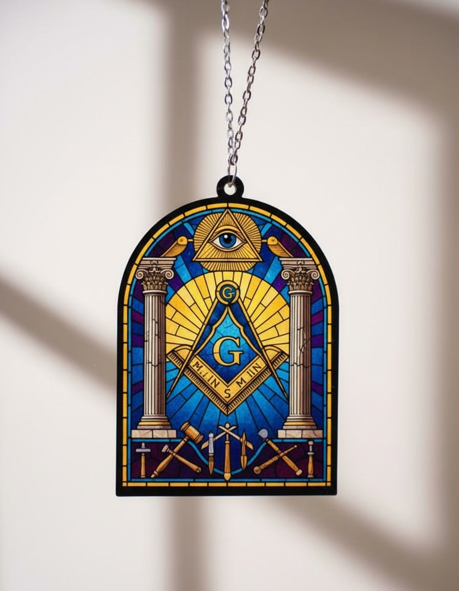 MasonView | Custom Shape Wavy Acrylic Suncatcher Ornament