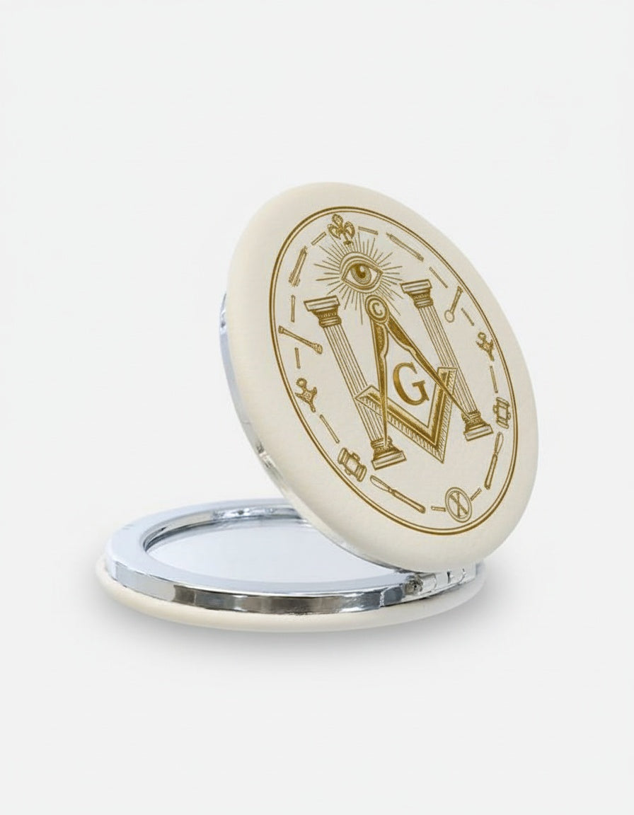 MasonView | Leatherette Compact Mirror