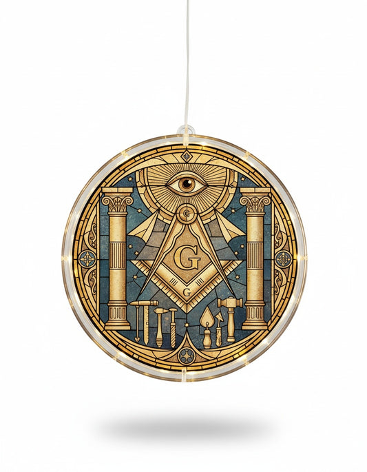 MasonView | Acrylic LED Hanging Light Lamp (Circle Frame)